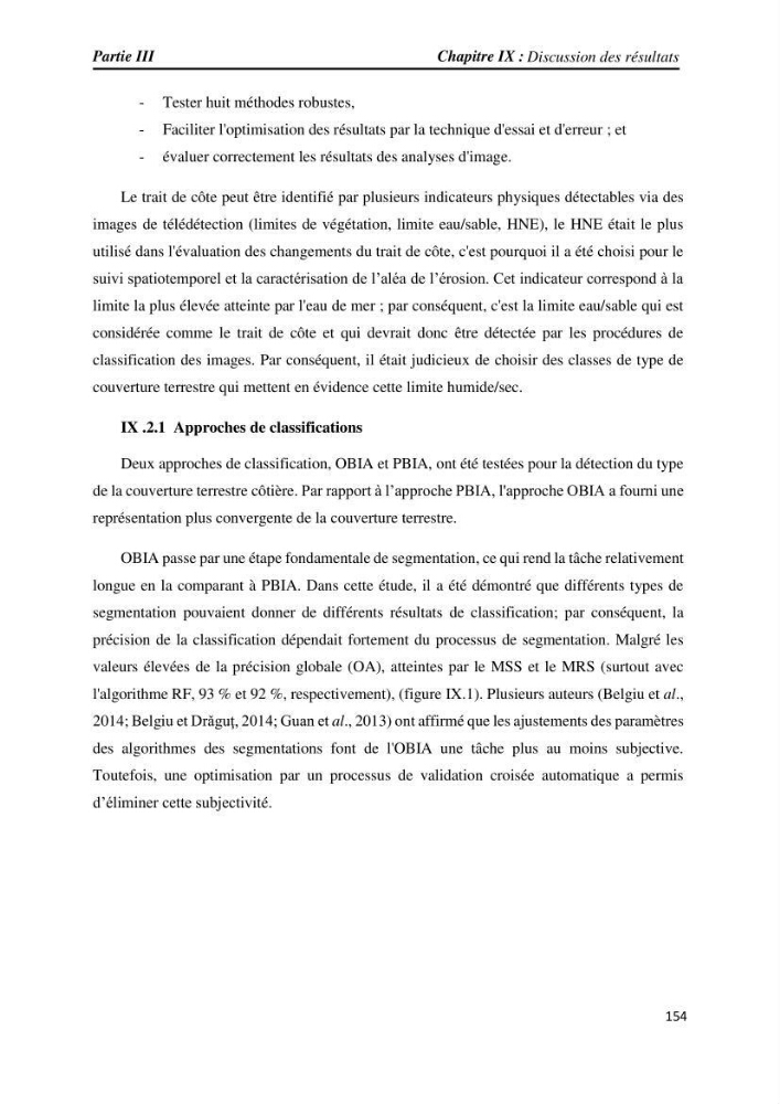Apport des techniques de télédétection à l’étude de la vulnérabilité et risques côtiers: (cas de la côte ouest-algérienne)