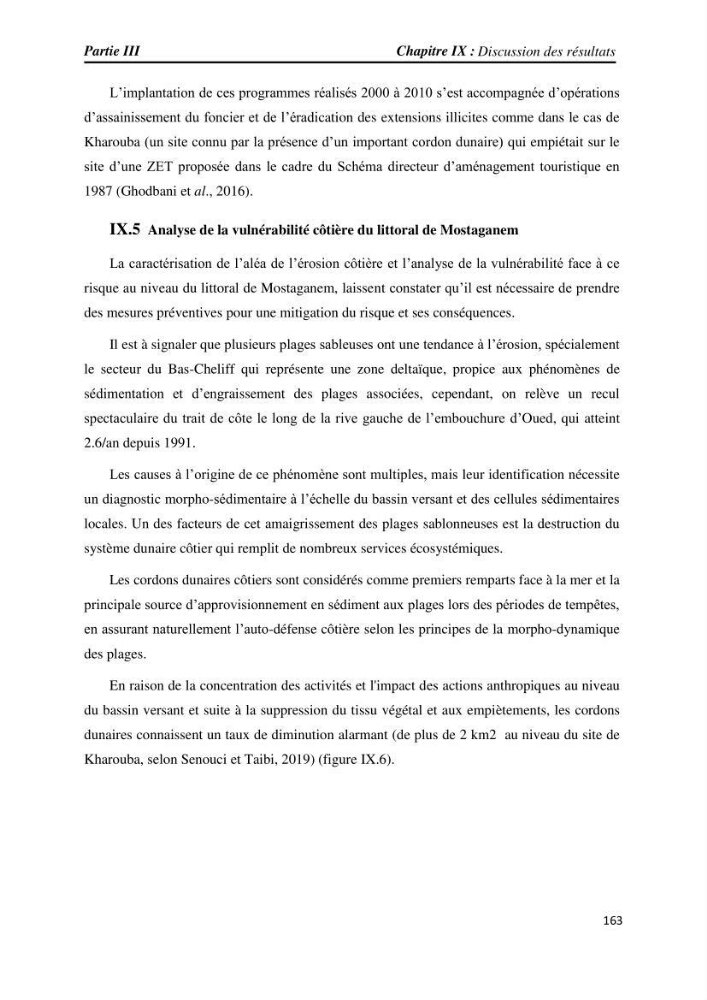 Apport des techniques de télédétection à l’étude de la vulnérabilité et risques côtiers: (cas de la côte ouest-algérienne)