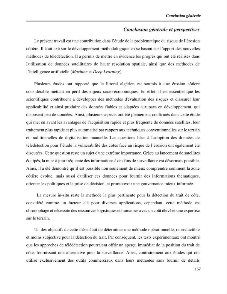 Apport des techniques de télédétection à l’étude de la vulnérabilité et risques côtiers: (cas de la côte ouest-algérienne)