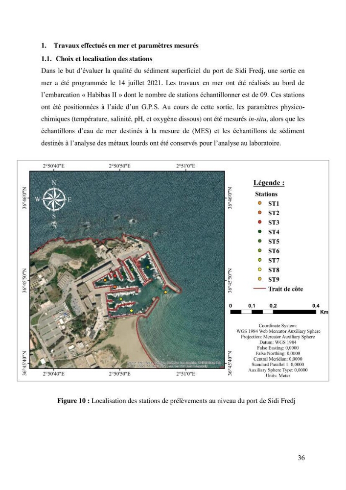 Evaluation de la qualité des sédiments superficiels du port de Sidi-Fredj en vue d\'une opération de dragage