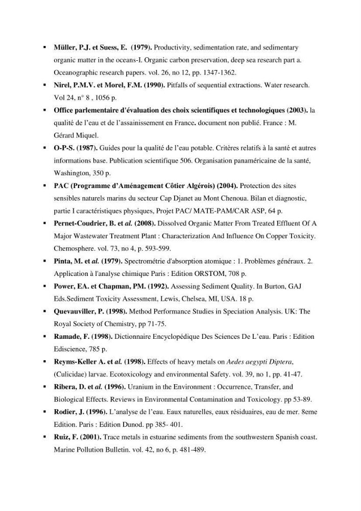 Evaluation de la qualité des sédiments superficiels du port de Sidi-Fredj en vue d\'une opération de dragage