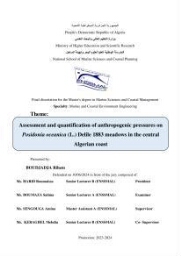 Assessment and quantification of anthropogenic pressures on Posidonia oceanica (L.) Delile 1883 meadows in the central Algerian coast