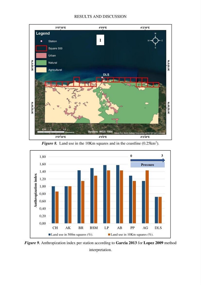 Assessment and quantification of anthropogenic pressures on Posidonia oceanica (L.) Delile 1883 meadows in the central Algerian coast