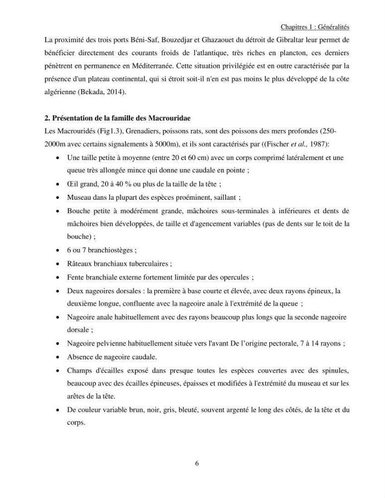 Contribution à l\'étude de Coelorinchus caelorhincus (Risso,1810 ) dans la région de Ghazaouet stcck, biologie, croissance et exploitation
