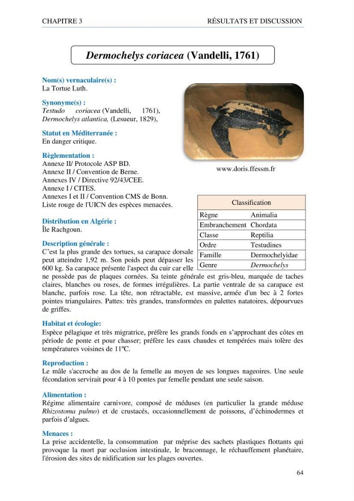 inventaire de la faune et de la flore marine d\'intérêt écologique des sites remarquables de la côte Ouest Algérienne: