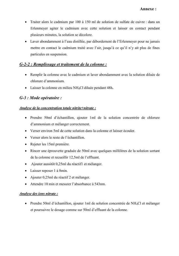 Qualité des eaux au niveau des principaux oueds du littoral Algérois