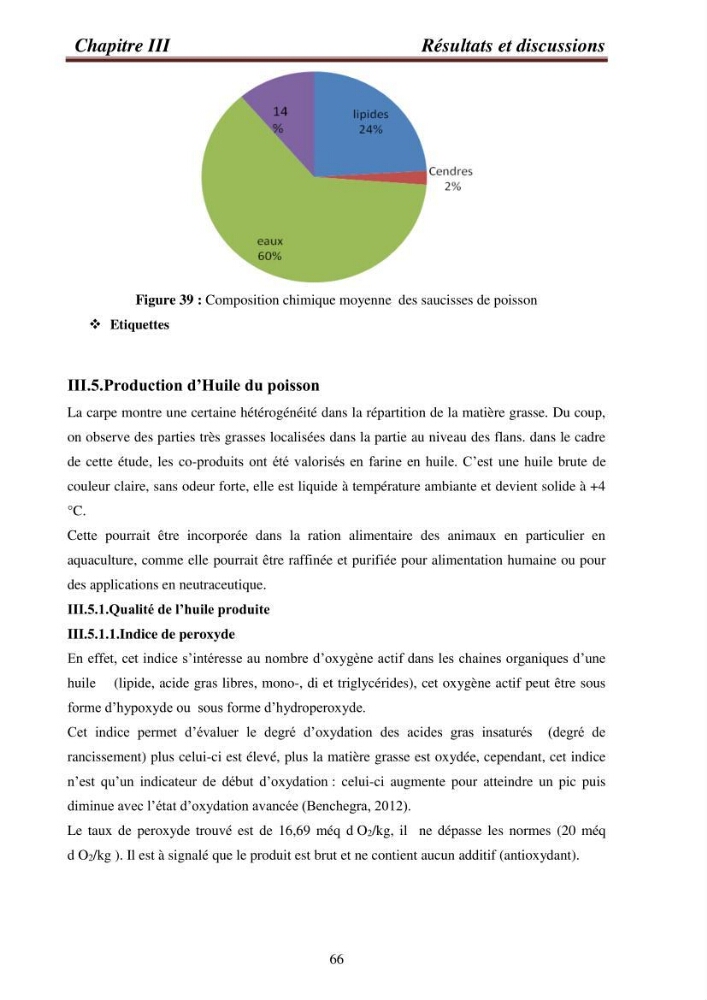 Contribution à la valorisation de la carpe chinoise Aristichthys nobilis (Richardson,1845) et l\'évaluation de la qualité des produits transformés: