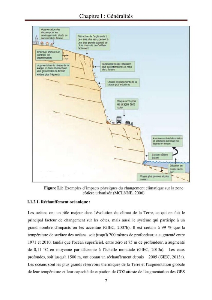 Calcul de l\'indice de vulnérabilité côtière de la baie d\'El Djamila: