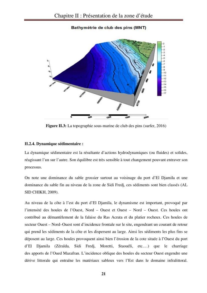 Calcul de l\'indice de vulnérabilité côtière de la baie d\'El Djamila:
