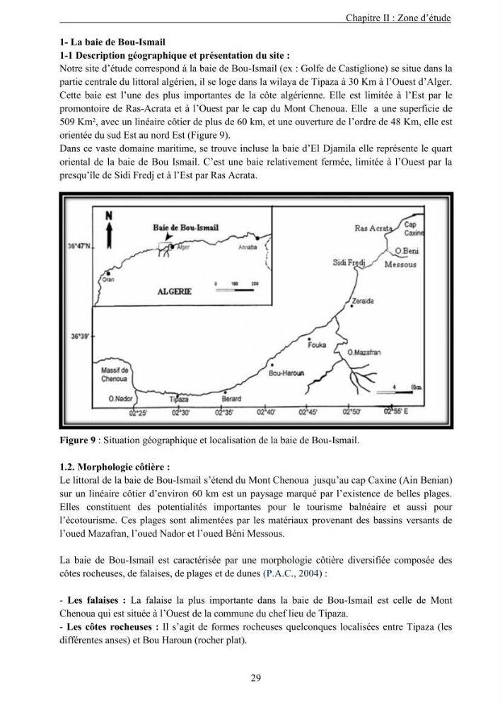 Les métaux traces dans les sédiments de la baie de Bou-Ismail