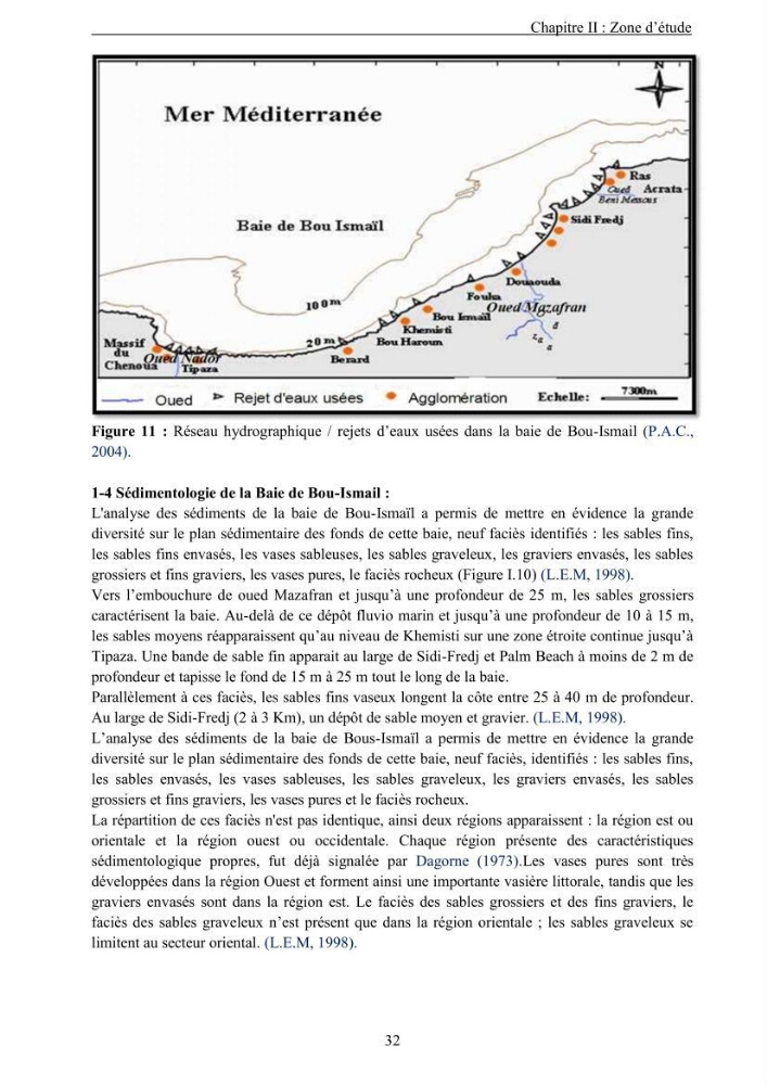 Les métaux traces dans les sédiments de la baie de Bou-Ismail