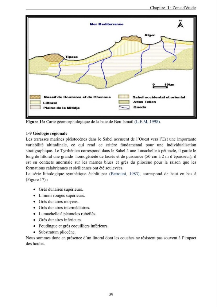 Les métaux traces dans les sédiments de la baie de Bou-Ismail