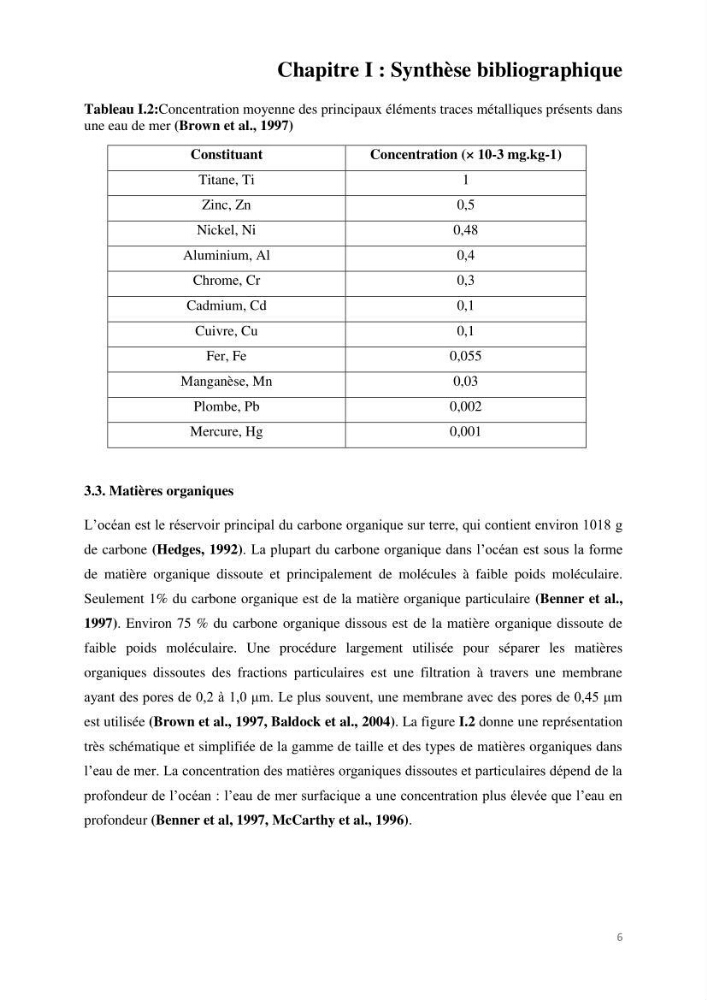 Etude de procédés et suivi du processus de dessalement des eaux de mer cas station Fouka marine