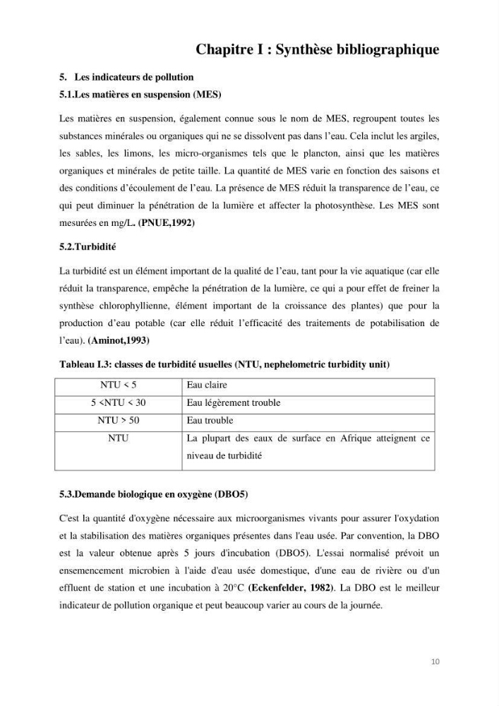 Etude de procédés et suivi du processus de dessalement des eaux de mer cas station Fouka marine