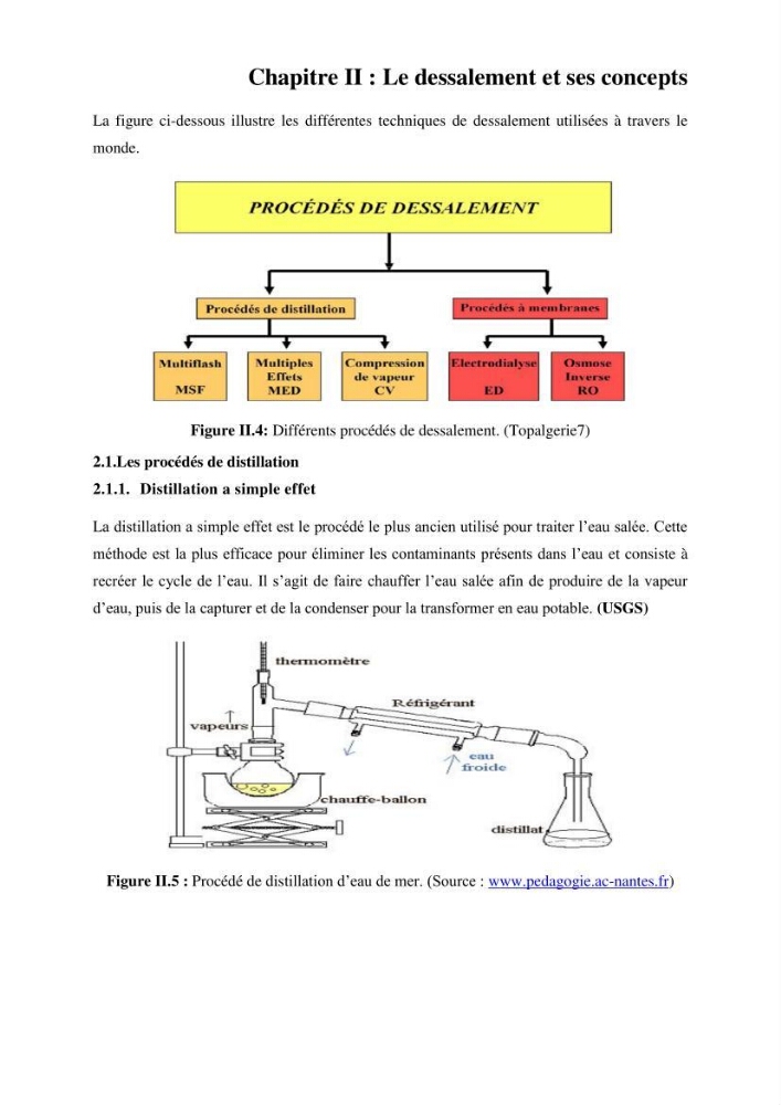 Etude de procédés et suivi du processus de dessalement des eaux de mer cas station Fouka marine