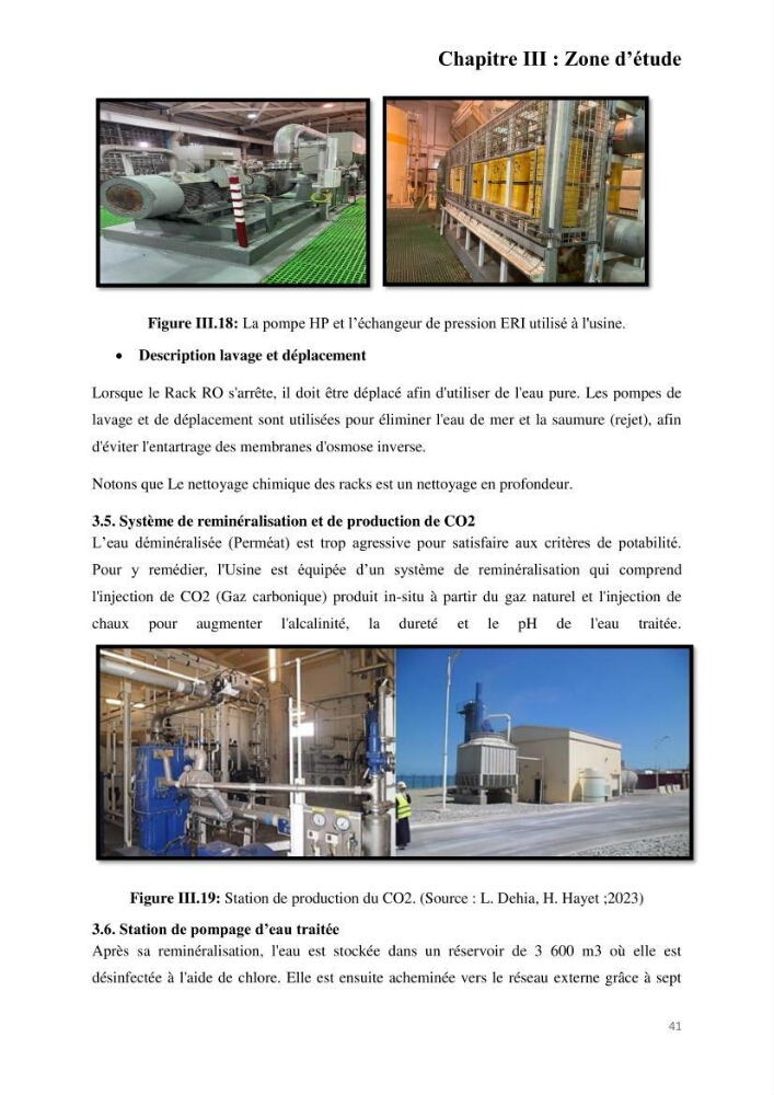 Etude de procédés et suivi du processus de dessalement des eaux de mer cas station Fouka marine