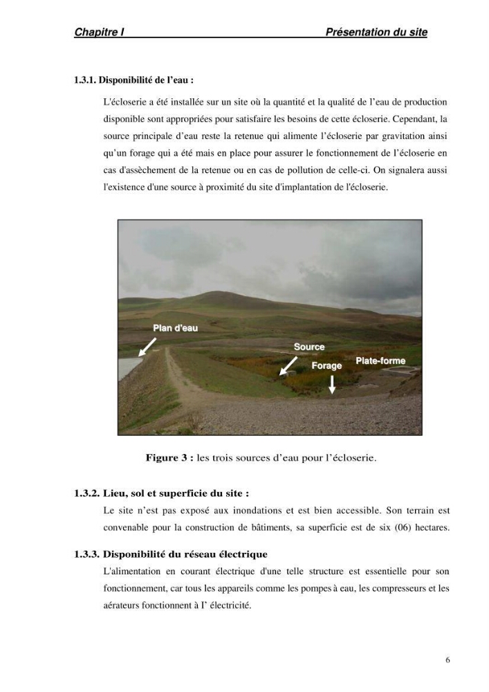 Suivi technique de la conception d\'une écoloserie mobile pour poissons d\'eau douce à Ouricia (W de Sétif)