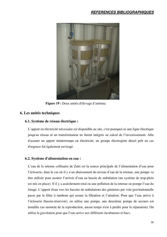 Suivi technique de la conception d\'une écoloserie mobile pour poissons d\'eau douce à Ouricia (W de Sétif)