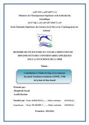 Suivi des paramètres physico-chimiques et des sels nutritifs dans la baie d'El-Djamila: