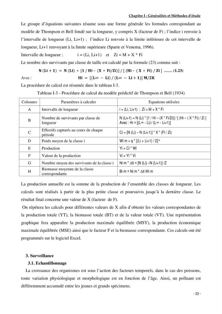 Utilisation du sar à tête noire (diplodus vulgaris, Geoffroy St Hilaire, 1817) comme modèle bio-indicateur dans la région d\'alger: comportement, gestion et surveillance