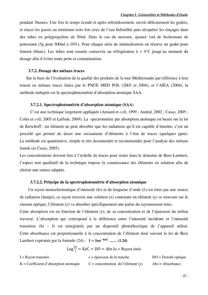 Utilisation du sar à tête noire (diplodus vulgaris, Geoffroy St Hilaire, 1817) comme modèle bio-indicateur dans la région d\'alger: comportement, gestion et surveillance