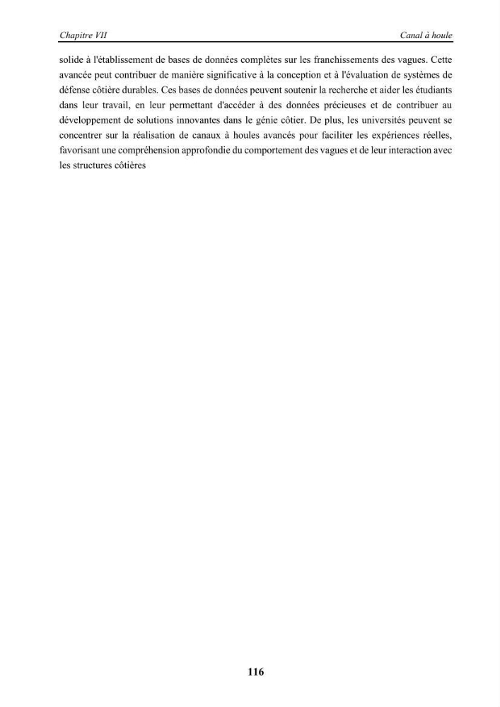 Modélisation des effets de la houle sur la stabilité et franchissement des ouvrages maritimes
