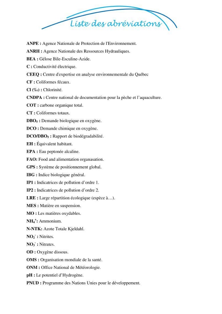 Impact des eaux usées et des embouchures des oueds sur la qualité des eaux de la baie de BouIsmail: