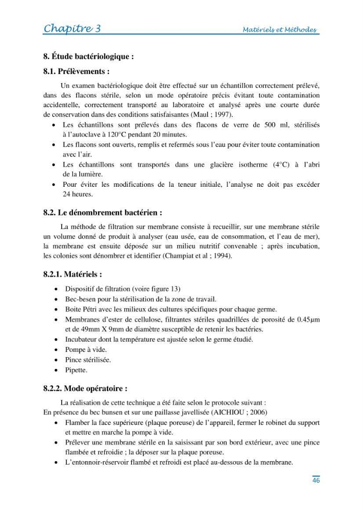 Impact des eaux usées et des embouchures des oueds sur la qualité des eaux de la baie de BouIsmail: