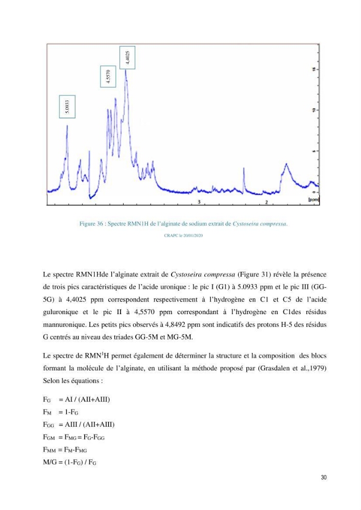 Extraction et purification des alginates à partir d\'une source marine \' algues brunes\' aux possibilités industrielles