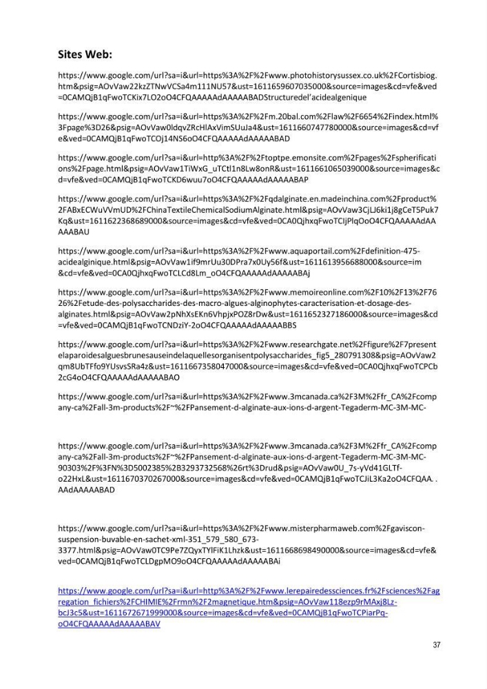 Extraction et purification des alginates à partir d\'une source marine \' algues brunes\' aux possibilités industrielles