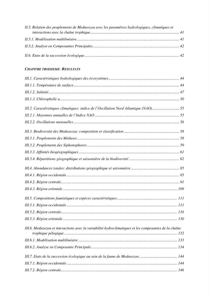 Peuplements de medusozoa des cots algeriennes : biodiversite,distribution quantitative et intractions au reseau trophique pelaique