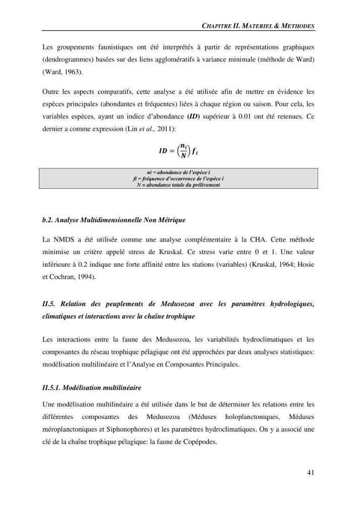 Peuplements de medusozoa des cots algeriennes : biodiversite,distribution quantitative et intractions au reseau trophique pelaique