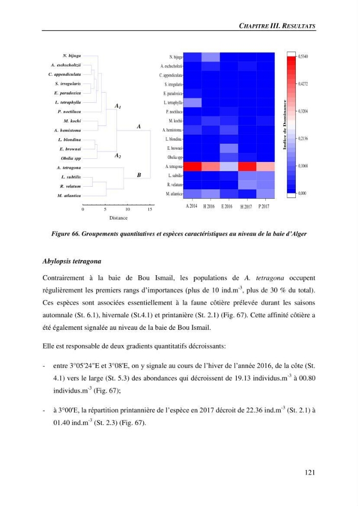 Peuplements de medusozoa des cots algeriennes : biodiversite,distribution quantitative et intractions au reseau trophique pelaique