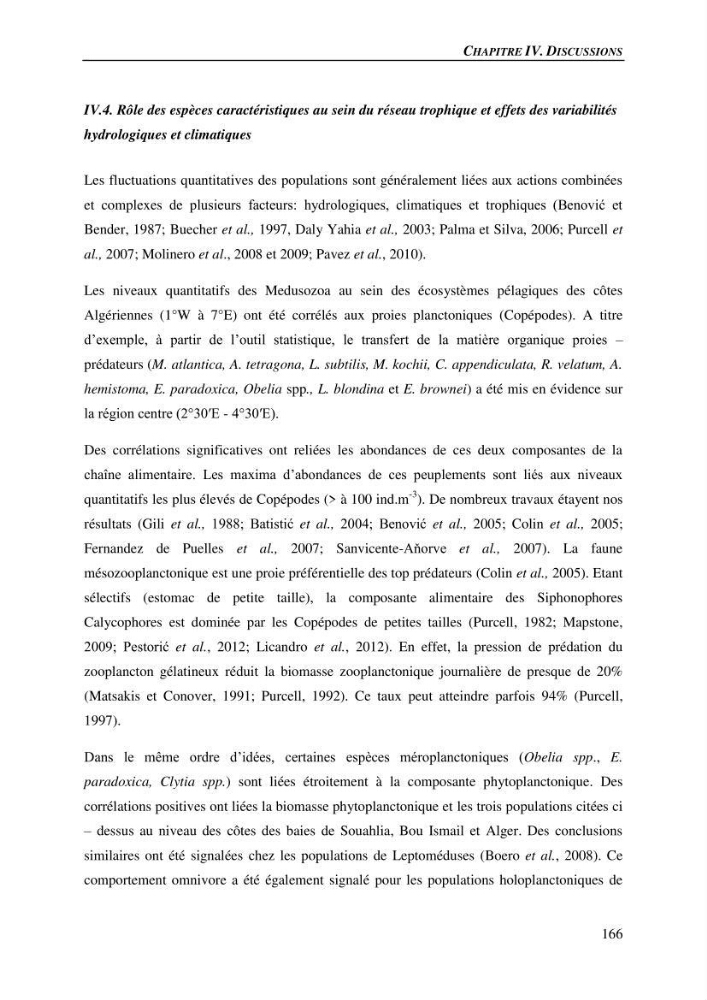 Peuplements de medusozoa des cots algeriennes : biodiversite,distribution quantitative et intractions au reseau trophique pelaique
