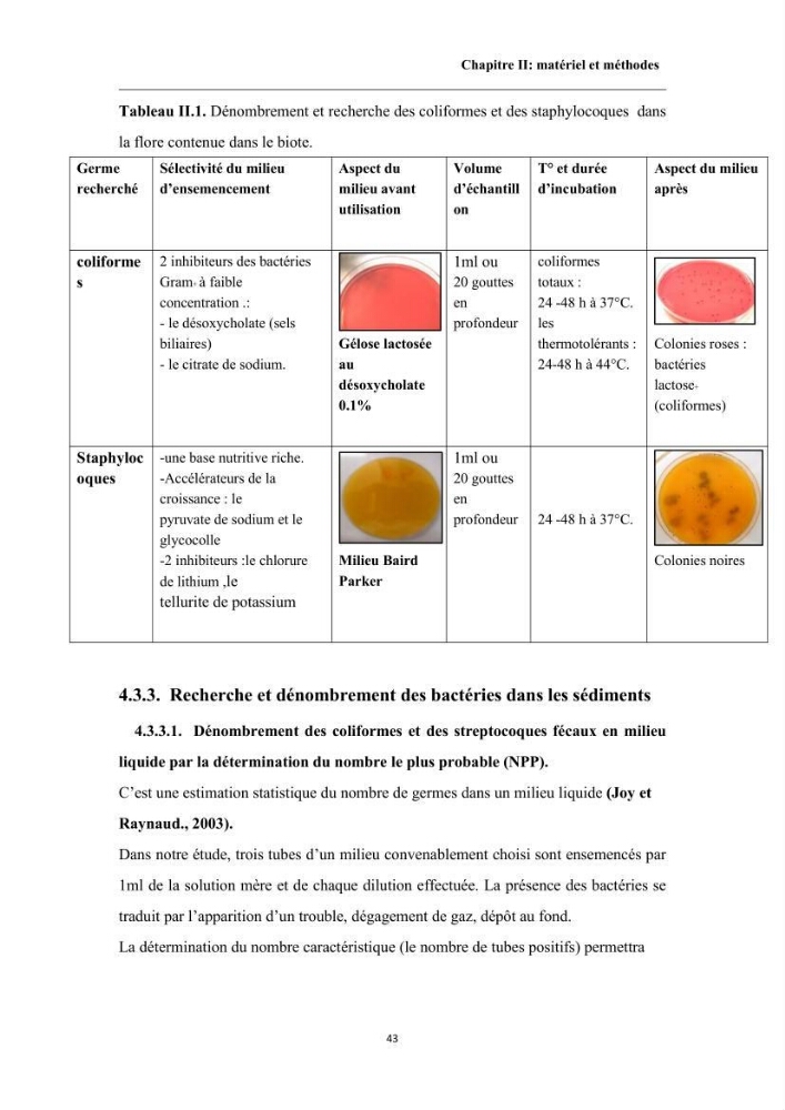 Contribution à l’évaluation de la qualité environmental d’une ferme aquacole: