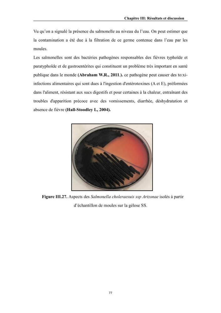 Contribution à l’évaluation de la qualité environmental d’une ferme aquacole:
