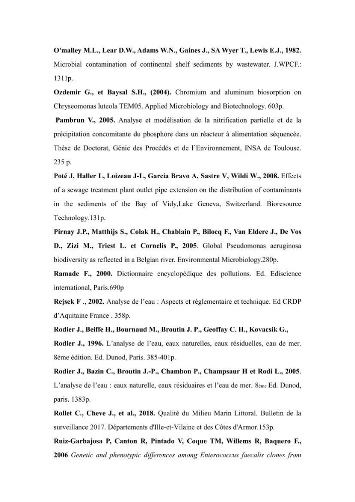 Contribution à l’évaluation de la qualité environmental d’une ferme aquacole: