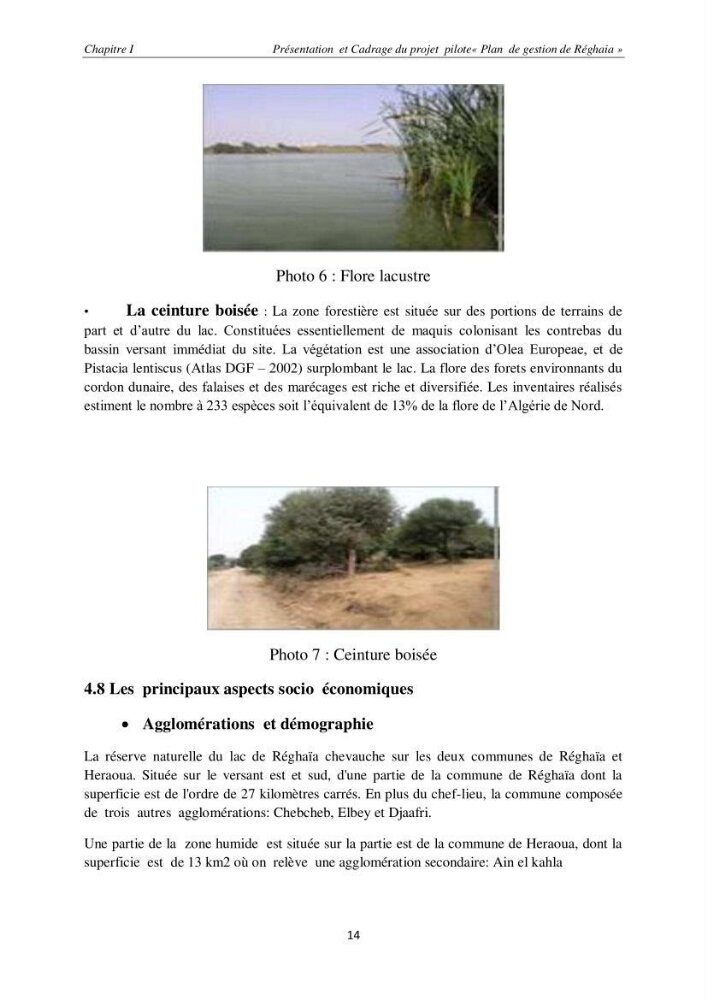 Contribution méthodologique au bilan-diagnostic du \" plan GIZC de Réghaia \"
