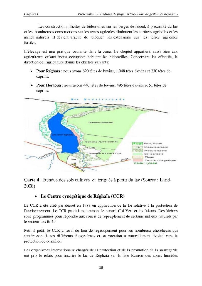 Contribution méthodologique au bilan-diagnostic du \" plan GIZC de Réghaia \"