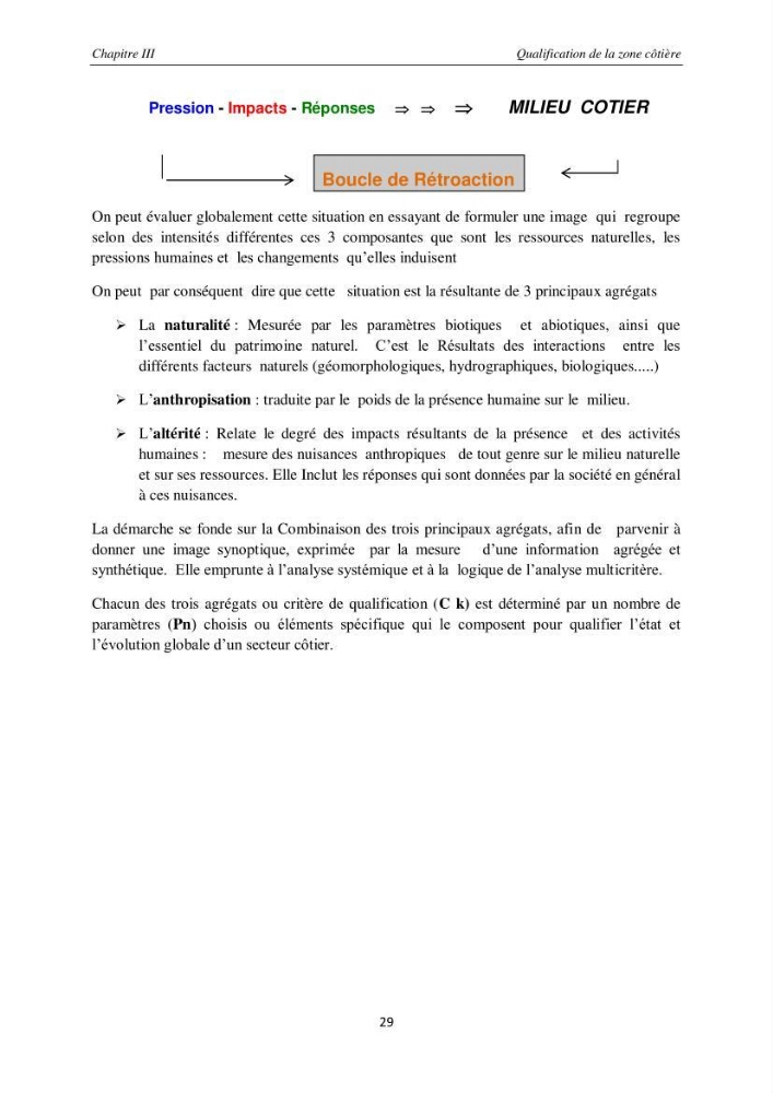Contribution méthodologique au bilan-diagnostic du \" plan GIZC de Réghaia \"