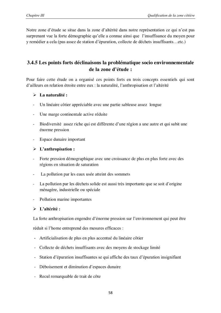 Contribution méthodologique au bilan-diagnostic du \" plan GIZC de Réghaia \"