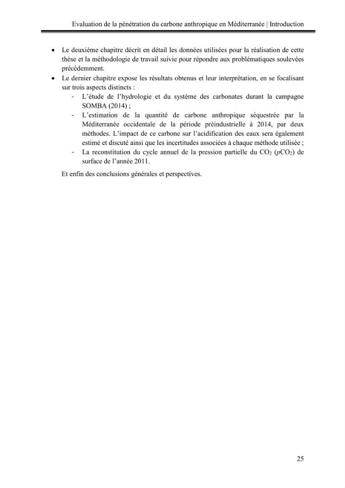 Pénétration du carbone anthropique en Méditerranée occidentale: étude de l’acidification des eaux marines