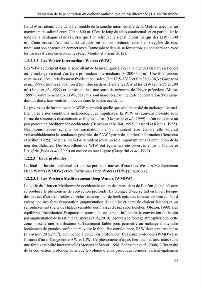 Pénétration du carbone anthropique en Méditerranée occidentale: étude de l’acidification des eaux marines