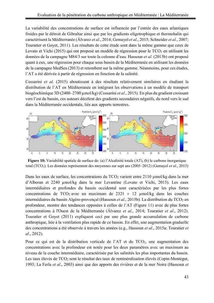 Pénétration du carbone anthropique en Méditerranée occidentale: étude de l’acidification des eaux marines