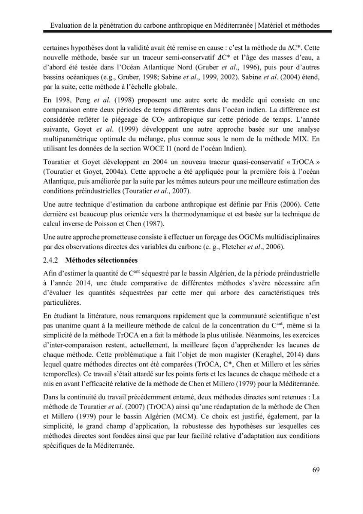 Pénétration du carbone anthropique en Méditerranée occidentale: étude de l’acidification des eaux marines
