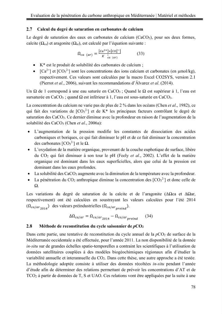 Pénétration du carbone anthropique en Méditerranée occidentale: étude de l’acidification des eaux marines