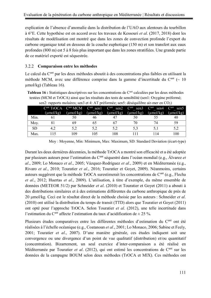 Pénétration du carbone anthropique en Méditerranée occidentale: étude de l’acidification des eaux marines