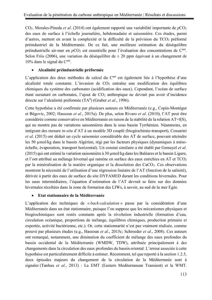Pénétration du carbone anthropique en Méditerranée occidentale: étude de l’acidification des eaux marines