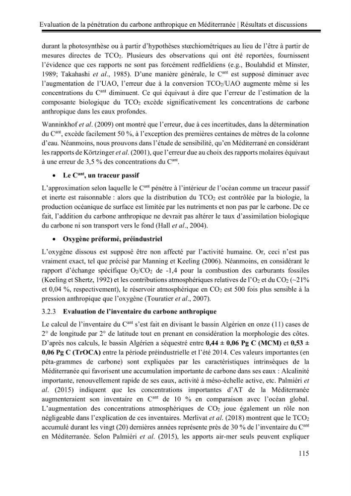 Pénétration du carbone anthropique en Méditerranée occidentale: étude de l’acidification des eaux marines