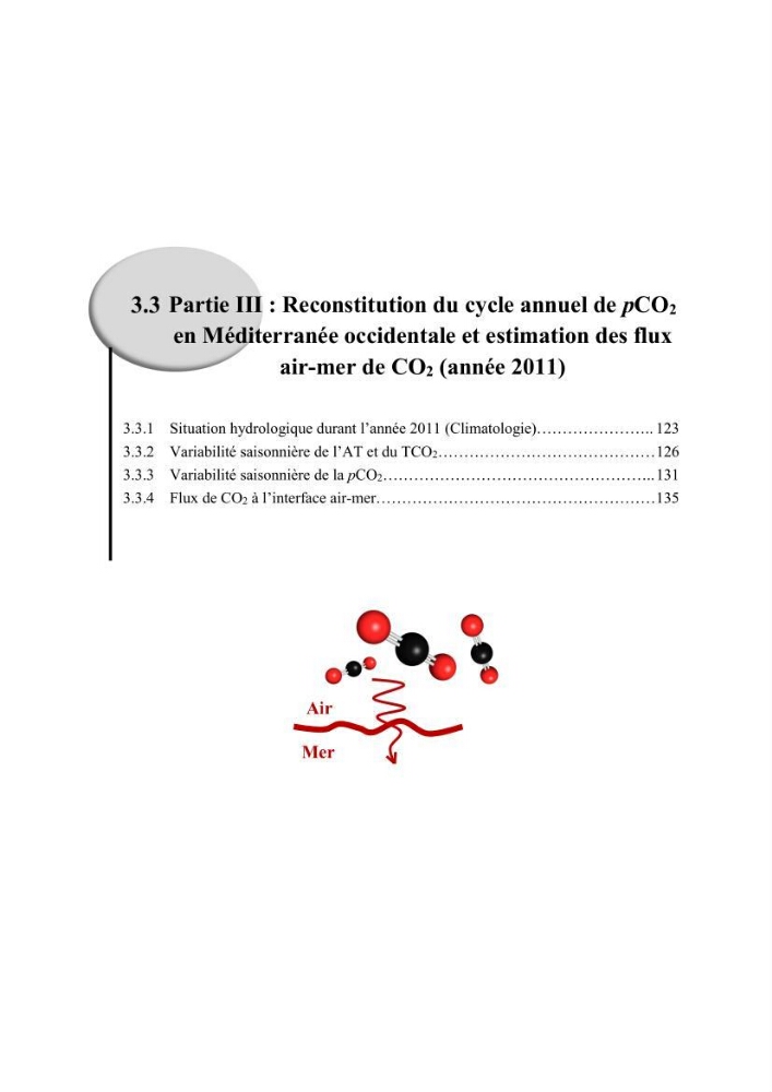 Pénétration du carbone anthropique en Méditerranée occidentale: étude de l’acidification des eaux marines
